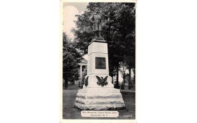 War Memorial Monticello, New York Postcard