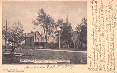 St John's Episcopal Church Monticello, New York Postcard