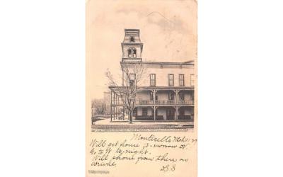 Corner Depot & Main Streets Monticello, New York Postcard