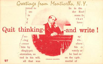 Greetings from Monticello, New York Postcard