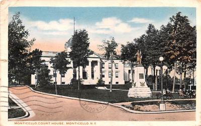 Monticello Court House New York Postcard