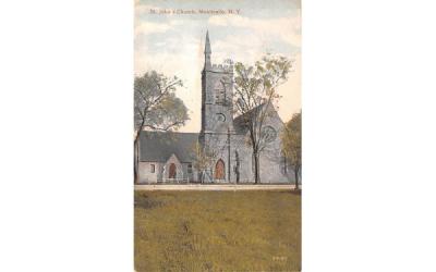 St John's Church Monticello, New York Postcard