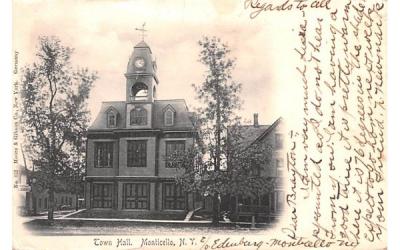 Town Hall Monticello, New York Postcard