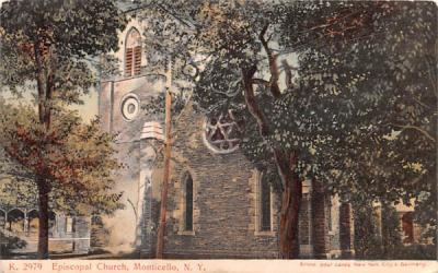 Episcopal Church Monticello, New York Postcard