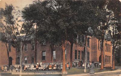 Monticello High School New York Postcard