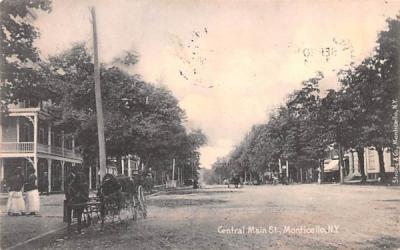 Central Main Street Monticello, New York Postcard