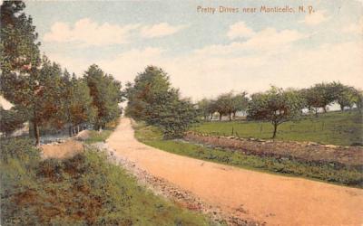 Pretty Drives Monticello, New York Postcard
