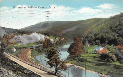 Picturesque, Sullivan county NY Misc. Sullivan County, New York Postcard