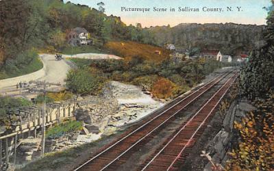 Picturesque, Sullivan county NY Misc. Sullivan County, New York Postcard
