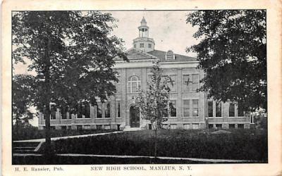 New High School Manlius, New York Postcard