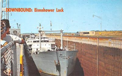 Eisenhower Lock Massena, New York Postcard