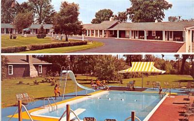 Village Motel Massena, New York Postcard