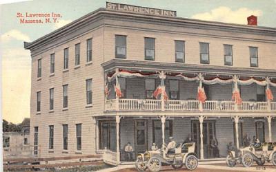 St Lawrence Inn Massena, New York Postcard