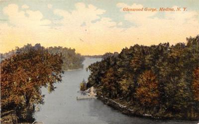 Glenwood Gorge Medina, New York Postcard