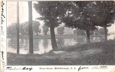 River Street Middleburgh, New York Postcard