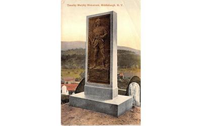 Timothy Murphy Monument Middleburgh, New York Postcard