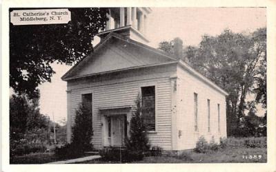 St Catherine's Church Middleburgh, New York Postcard