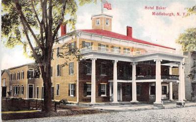 Hotel Baker Middleburgh, New York Postcard