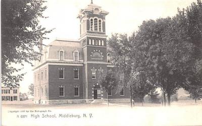 High School Middleburgh, New York Postcard