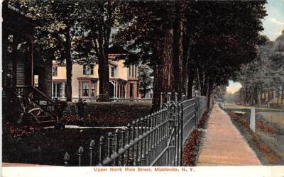 Upper North Main Street Middleville, New York Postcard