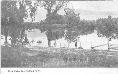 High Water Milford, New York Postcard