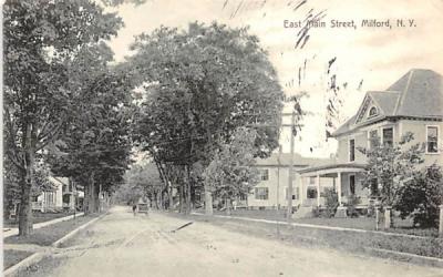 East Main Street Milford, New York Postcard
