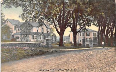 Benson Avenue Minetto, New York Postcard