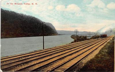 Train Tracks Mohawk Valley, New York Postcard