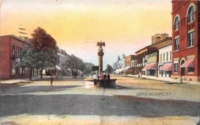 Main Street Mount Morris, New York Postcard