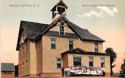 Mount Upton Union School New York Postcard