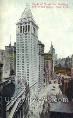 Banker's Trust Co. Bldg - New York City Postcards, New York NY Postcard