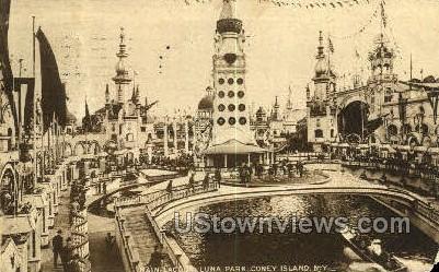 Luna Park - Coney Island, New York NY Postcard