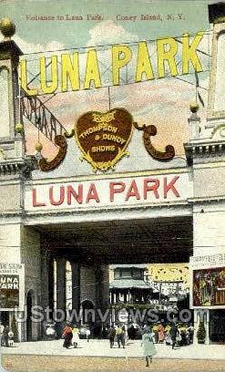 Luna Park - Coney Island, New York NY Postcard