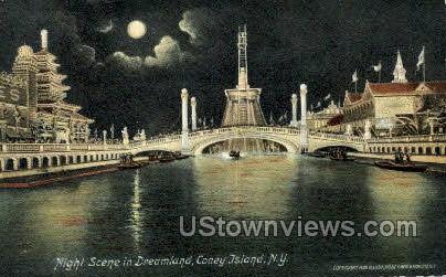 Dreamland - Coney Island, New York NY Postcard