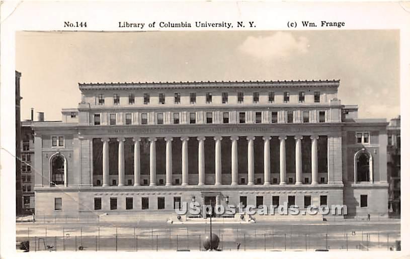 Library of Columbia University - New York City Postcards, New York NY Postcard