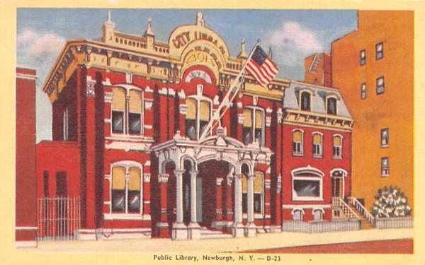Public Library Newburgh, New York Postcard