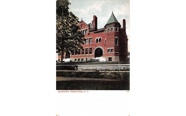 Academy Newburgh, New York Postcard