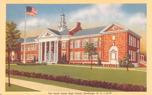 South Junior High School Newburgh, New York Postcard