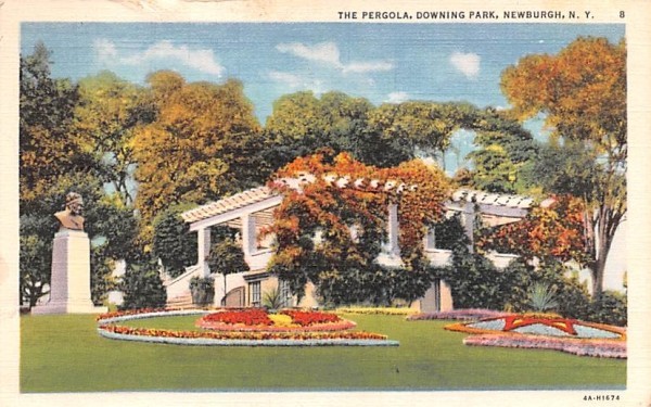 Pergola Newburgh, New York Postcard