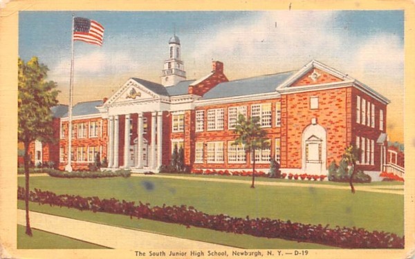 South Junior High School Newburgh, New York Postcard