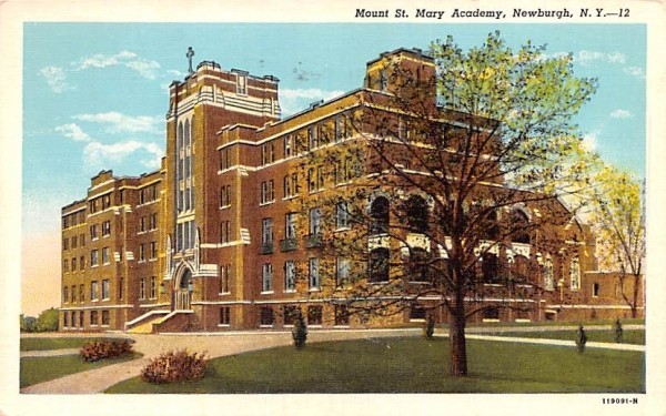 Mount St Mary Academy Newburgh, New York Postcard