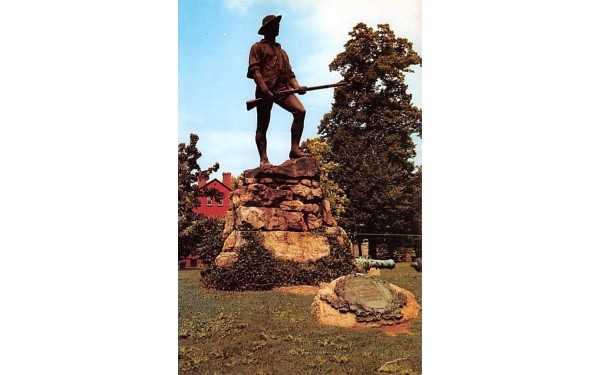 Minute Man of the American Revolution Newburgh, New York Postcard
