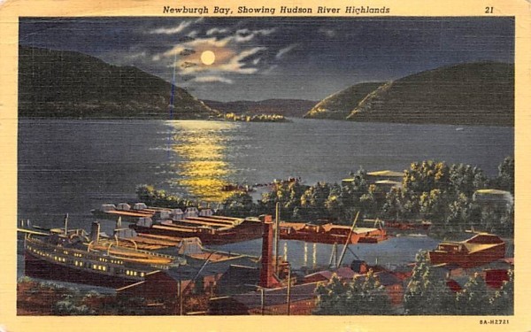 Newburgh Bay New York Postcard