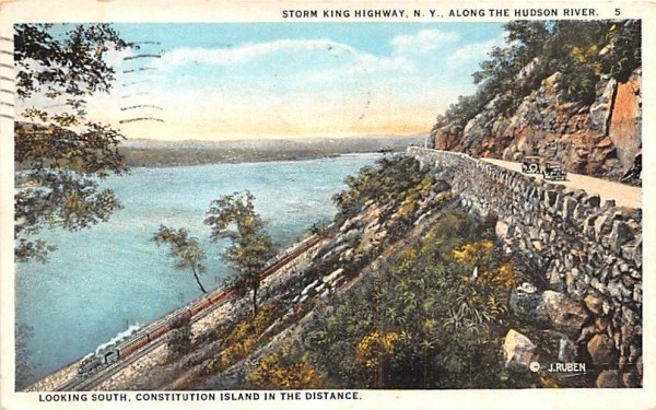 Storm King Highway Newburgh, New York Postcard