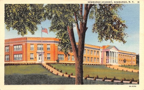 Newburgh Academy New York Postcard