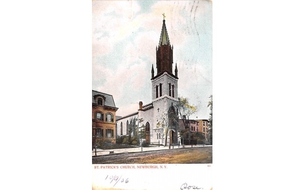 St Patrick's Church Newburgh, New York Postcard