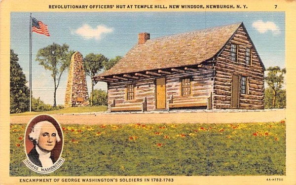 Revolutionary Officrs' Hut at Temple Hill Newburgh, New York Postcard