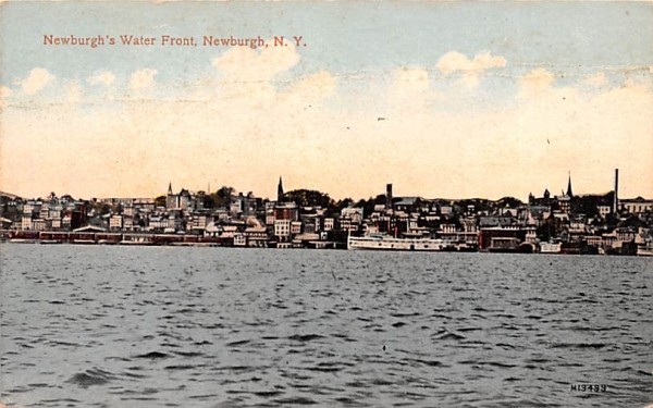 Newburgh's Water Front New York Postcard