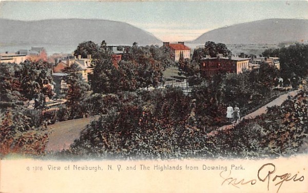Highlands from Downing Park Newburgh, New York Postcard