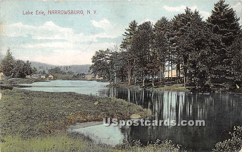 Lake Erie - Narrowsburg, New York NY Postcard